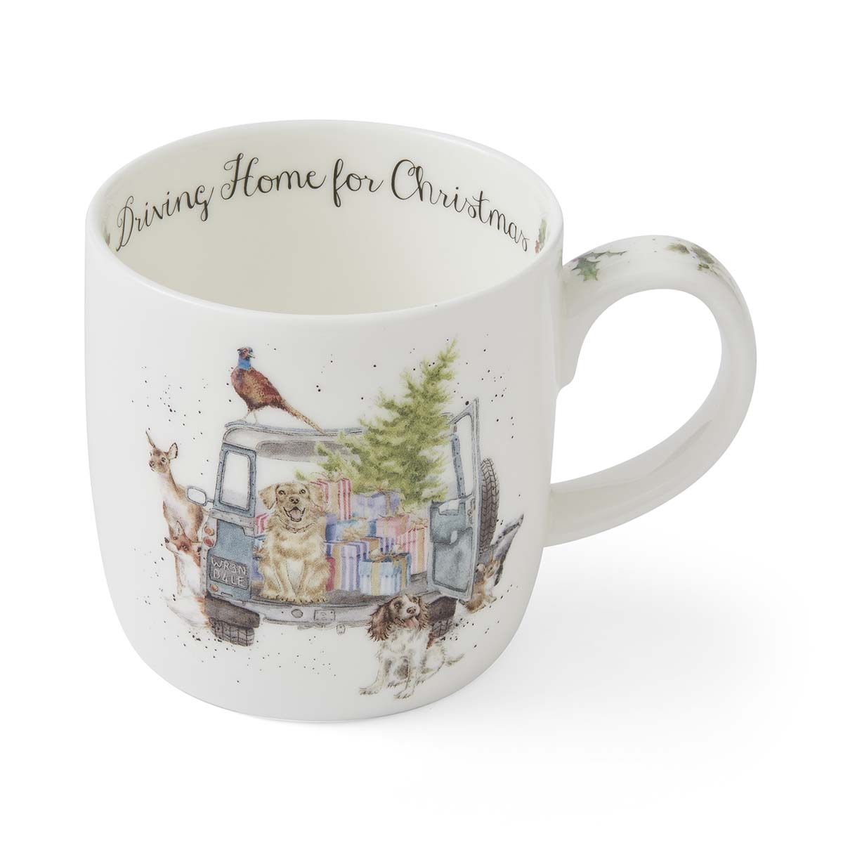 Wrendale Designs Driving Home for Christmas Mug image number null